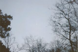 Hale-Bopp dans le ciel de l'aube