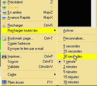menu cadre